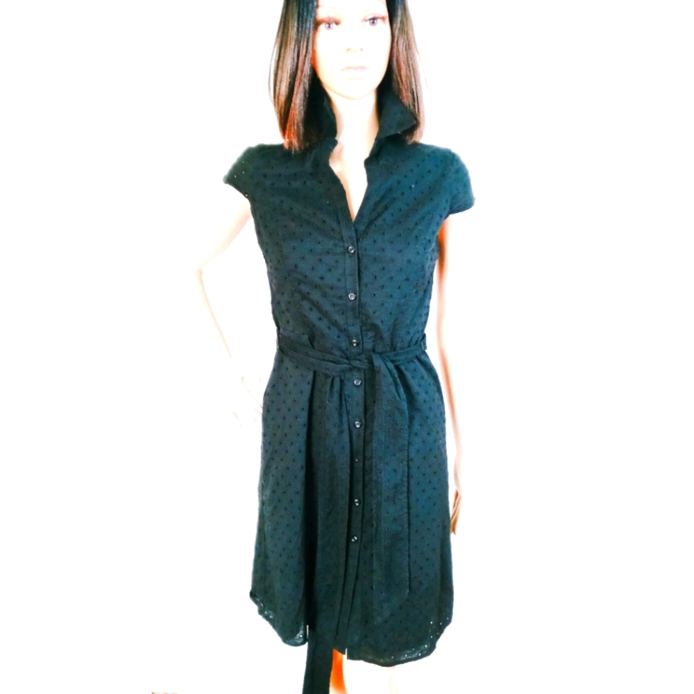 Loft eyelet shirtwaist dress.